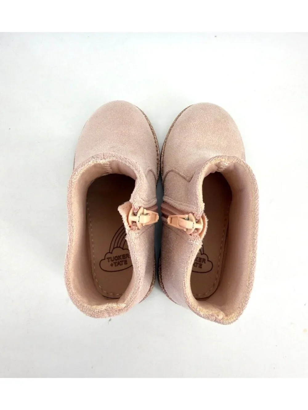 Tucker + Tate Pink Boots Star Glitter Ankle Booties Baby Size 7